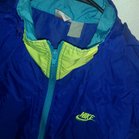 nike neon windbreaker jacket